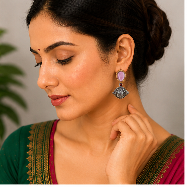 Gulabi Rangrez Earrings
