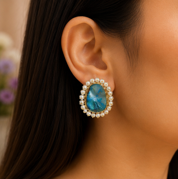 Ratna Moti Earrings - Sagar