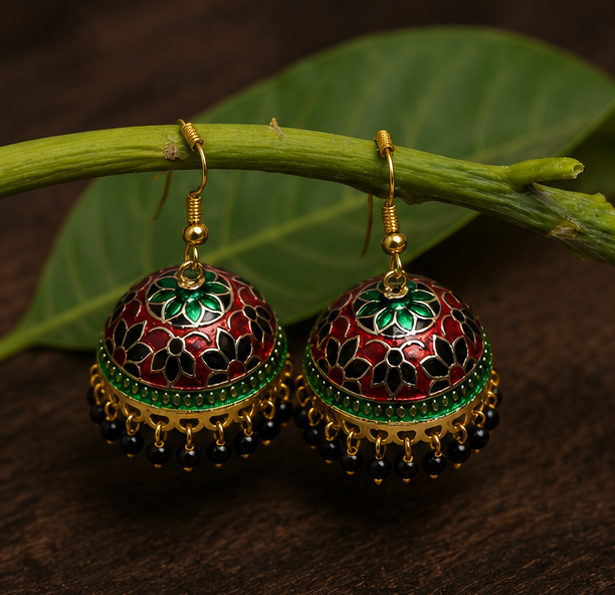 Rang Mahal Phool Patti Jhumkas