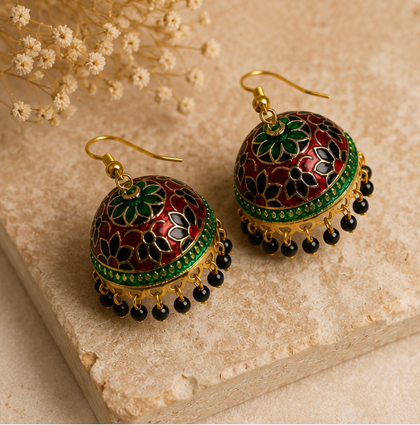 Rang Mahal Phool Patti Jhumkas