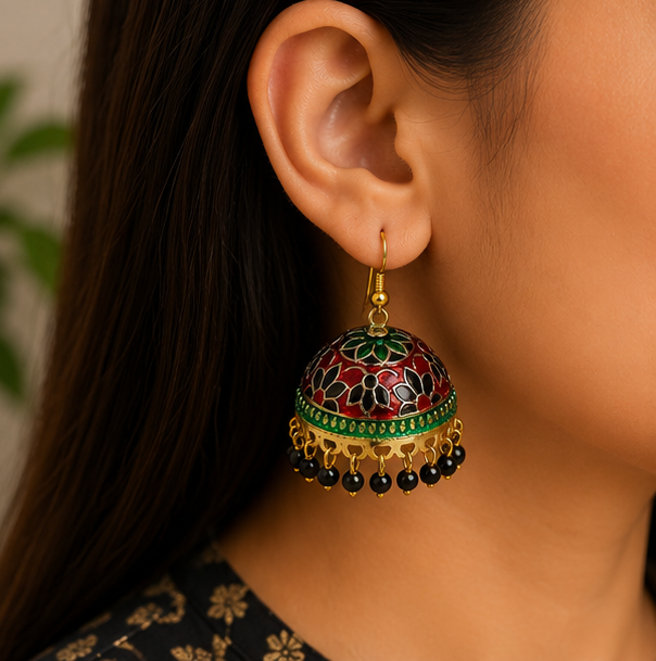Rang Mahal Phool Patti Jhumkas