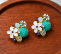 Mint Meadow Bloom Earrings